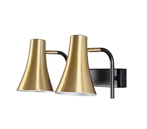 PHILIPS 58145 Jazz Double Wall Light, Gold-AC