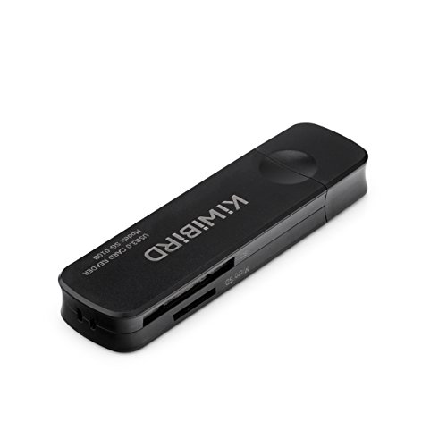 [Neuerscheinung] KiWiBiRD® USB 3.0 (3.1 Gen 1) Super-Speed Kartenleser 8-in-1 für SDXC, SD, MMC, RS-MMC, SDHC, Micro SD, Micro SDXC, Micro SDHC Karten [Unterstützt UHS-I Karten] – Schwarz - 5