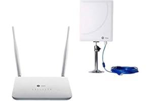 W WONECT Antena WiFi Wonect W6 (2.4+5Ghz) USB Largo Alcance Cable Exterior Longitud (R7 + 10 Metros)