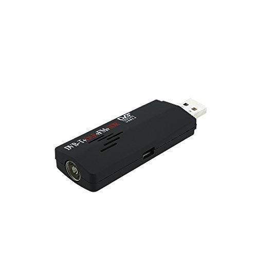 Andoer   Mini Antena de TV Sintonizador Receptor Soporte a DVB-T   DAB   FM   SDR RTL2832U   R820T Digital Port  til USB 2 0  Negro 