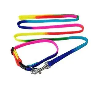 Pups&Pets 1/2 INCH Rainbow Color Designed Belt for Your Puppy & Small Dog Collar Belt, Dog Collar & Leash (Small, Multi Color).