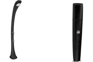 Formidra DS-C720NO DS-C720NO-Douche Solaire-Collection Cobra - 32 litres - Anthracite & Housse d'Hivernage pour Douche Solaire - DS-COVER1 - Protection Anti-UV Contre Les Poussières - Gris