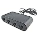 Produktbild fgghfgrtgtg Ersatz für Wii U-Switch PC USB 2 in 1 Gamecube-Controller 4 Port Schwarz-Konsole Gamepad Adapter