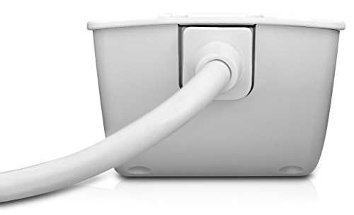 V7 SA0603W-8E5 Überspannungsschutz-Steckdosenleiste (6 Ausgänge, EMI-/RFI-Filter, Montagebohrungen, 1050 Joule, 22500 A, Telefon-/Faxschutz, 3m) weiß - 5