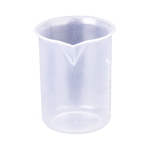 2 Stück 50 ml Transparenter Messbecher für Labor oder Küche | Kunststoff Becher | Klarer Kunststoffbecher für Labor Tests - 3