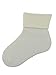 3 Pairs of Baby Girls Cotton Patterned Turndown Top Socks - Uk Made (0-2.5, Cream)