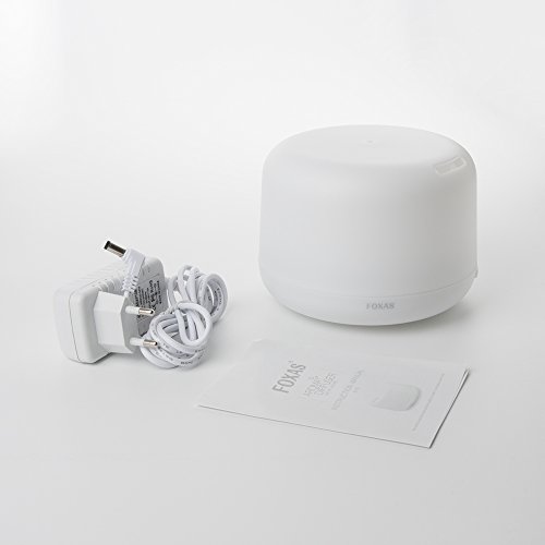 Aroma Diffuser 300ml Luftbefeuchter FOXAS Ultraschall Duftzerstäuber Air Humidifier Aromatherapy Essential Oil Diffuser 7 Farben LED Licht Farbwechsel - 8