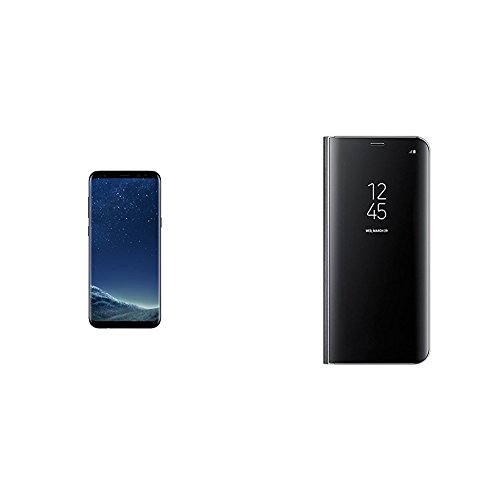 Samsung S8  Clear View Standing  Funda para smartphone Samsung Galaxy S8 Plus  Negro- Version espa  ola