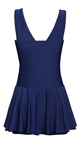 Summer Mae Damen Badekleid Plus Size Geblümt Figurformender Einteiler Badeanzug Swimsuit - 3