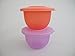 Produktbild VBA TUPPERWARE J45 Junge Welle 2 kleine Schüsseln 550 ml lila pfirsich