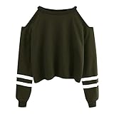 iHENGH Neujahrs Karnevalsaktion Damen Frühling Sommer Top Bluse Bequem Lässig Mode Frauen Blusen Schulterfrei Langarm Bluse Sweatshirt Pullover Casual Tops Shirt