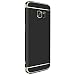 Produktbild Caler Samsung Galaxy S6 Edge Plus Hülle, Hoch Qualität Stoßfest Hart PC Ultra Slim abziehbar Schutzhülle Kratzfest Bumper Case Cover Schale (Samsung Galaxy S6 Edge Plus, Schwarz)