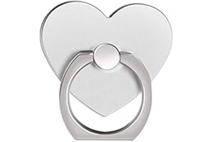 MuStone Soporte para anillo de teléfono móvil, soporte para anillo de teléfono celular, soporte de anillo de teléfono en forma de corazón