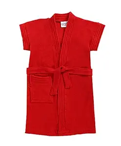 BUMZEE Baby Bathrobe Size 3-4 Years - Red (Peb606602)