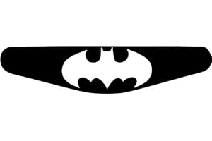 DECUS SHOP Autocollant pour barre lumineuse de manette PlayStation PS4 Motif au choix Batman Classic (schwarz) noir