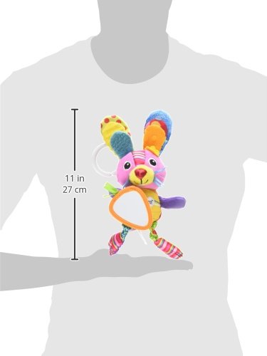 Lamaze Baby Spielzeug „Hanni das Häschen“ Clip & Go – hochwertiges Kleinkindspielzeug – Greifling Anhänger zur Stärkung der Eltern-Kind-Beziehung – ab 0 Monate - 3