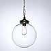 Produktbild EIN-Licht Indoor Mini Anhänger, Vintage Edison Klarglas Pendelleuchte, Industrielle Hängelampe, Verstellbar mit Klarglasschirm 1-Pack,Medium