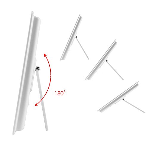 LED Kosmetikspiegel mit Licht, Herryke Make-up-Spiegel mit 16 LEDs Beleuchtung durch Touch-Schalter Einstellbare Helligkeit Standspiegel Profi Schminkspiegel Tischspiegel Batteriebetrieben - 4