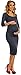 Happy Mama Women's Maternity Stretch Jersey Dress Ruched Waist. 939p (Blue Grey, 12)
