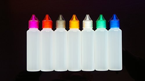 D2KS 10 Stück Unicorn Bottle, Präzisions-Tropfendosierflasche, ideal für Flugreisen, 50 ml, eLiquid, DIY, Dropper, 10 Stück