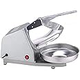 ALISSA 380W Electric Ice Crusher Portable Smoothie Ice Shaver Snow Cone Maker 2200rm Ice Maker Machine 220V/50Hz Kitchen Applicances（gray）