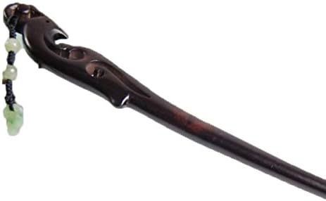 Wooden Hairpin Handmade Classical Hairpin Black Sandalwood Hairpin Ancient Style Ornaments Retro Plate Hair Ornaments,A-OneSize