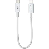 AmazonBasics - Verbindungskabel, USB Typ C auf Micro-USB Typ B, USB 2.0, 15,2 cm, Weiß