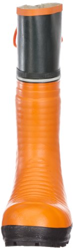Schnittschutz-Gummistiefel, Schnittschutzklasse 2 (=24m/s), CE 0321, EN ISO 20345, Farbe: orange, verschiedene Größen - 4