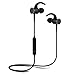 Price comparison product image Slick BLACK Wireless 5.0 Headphones Earphones with Magnetic connection plus Built-in Mic and Volume Control compatible with ZTE Paragon