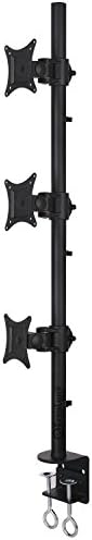 Ergolynx Triple Screen VESA Monitor Pole Arm Desk Mount Three LCD LED TV Clamp 3