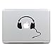 Produktbild MacBook Aufkleber, Chickwin Creative Pattern dekorativ Film Notebook Sticker Skin personalisierte Aufkleber MacBook Pro Air 13" Decal (Kopfhörer B)