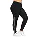 Produktbild BHYDRY Mode Plus Size Womens Side Lace Up Leggings Hose aushöhlen beiläufige Hosen(XXX-Large,Schwarz)