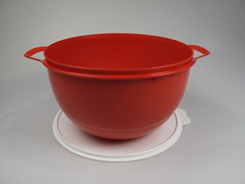TUPPERWARE Rührschüssel Maximilian 10,0 L rot Schüssel peng Partybombe Salatbar - 3