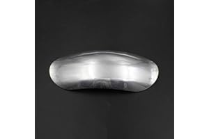 LOVEMOTOR Universal Motorrad unlackiert Silber Kotflügel vorne Kotflügel kurz Custom für Yamaha Honda Cafe Racer Bobber Scooter Offroad