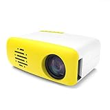 Pequeño y compacto: este proyector de bolsillo mide solo 129 × 91 × 52 mm, que no es más grande que un teléfono inteligente. Puede ponerlo en su billetera, bolso o bolsillo. Adecuado para entretenimiento en el hogar en habitaciones oscuras.