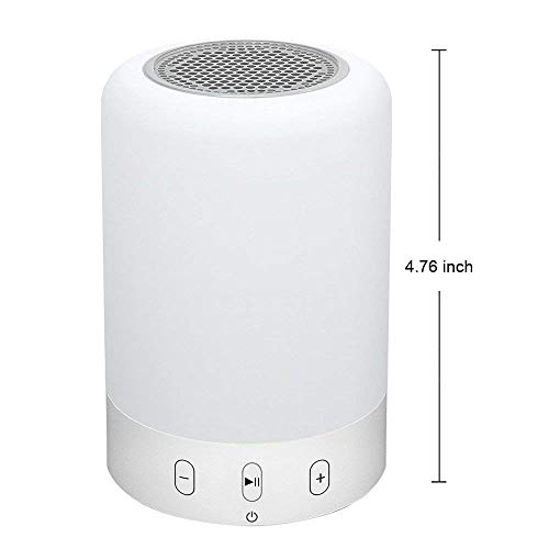 Preisvergleich Produktbild Touch-Nachttischlampe Mit Bluetooth-Audioplayer, Dimmbarer Warmweißer Tischlampe Und RGB-Farbwechsel-LED-MP3-Player-Stimmu... Ideal Für Männer, Frauen, Kinder, Kinder Und Nachtlicht Der Kinder