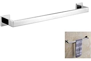 ThinkTop Towel Rail 600mm / 24 Inch Towel Shelf Bar or Rack SUS304 Stainless Steel Chrome Finish Mirror Polishing Wall Mount Bathroom Hardware Accessories