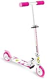 Steel Stamp Sas- Scooter Foldable White Skids Control, Color Pink (JS123002)