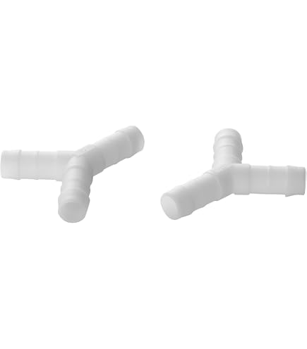 Raccord En Y Pour Évacuation Machine à Laver/Lave-Vaisselle - Diamètre 19 Mm - Résistant à 120°C - Inclut 3 Colliers De Serrage