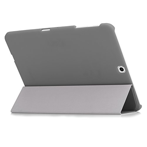 MoKo Samsung Galaxy Tab S2 9.7 Hülle – Ultra Slim PU Leder Tasche Schutzhülle Schale Smart Case mit Auto Sleep/Wake up Funktion und Standfunktion für Galaxy Tab S2 9.7″ Android 5.0 Tablet-PC, Grau - 4