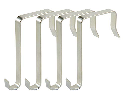 Brilliant Feet - Gancho rígido de Metal para Encima de la Puerta para Zapatos y Bolsos (Grosor 45 x Ancho 9 mm)