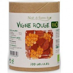 Atlantic Nature - Nat&Form Vigne Rouge Bio éco-responsable gélules végétales - E08DC9AC690A2 - 200 gélules