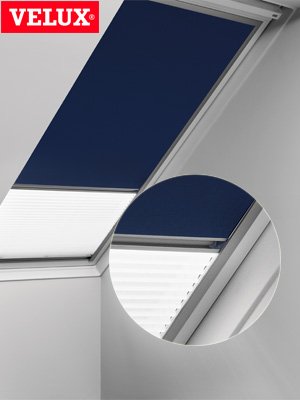 Vorteilsset Verdunkelungsrollo & Faltstore DFD MK08 1025S / Bedienart : Manuell / Farbe : Uni Weiß/Weiß / Fenstergröße : MK08 / Fenstertypen : GGU, GPU, GHU, GTU, GGL, GPL, GHL, GTL, GXL - 2