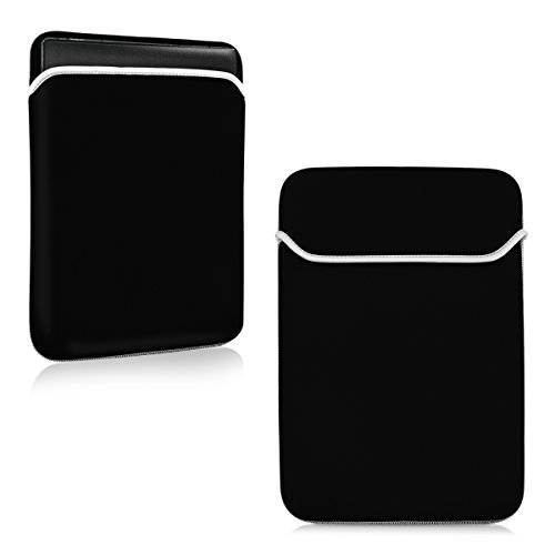 kwmobile Laptoptasche Neopren Sleeve für 15" 15,6" Laptop / Ultrabook - Notebook Tasche Schutzhülle Laptop Case Hülle in Schwarz - z.B. geeignet für Apple, Samsung, Lenovo, Asus, Huawei