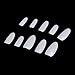 Anself 500Pcs White False French Nail Art Tips fake nails with designs Acrylic Makeup DIY Oval Shape