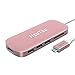 Price comparison product image HooToo USB C Hub, USB C Adapter 6-in-1 with PD Charging Port, 4K HDMI Output, SD Card Reader, 3 USB 3.0 Ports for MacBook and Windows Type C Laptop