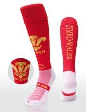Pays de Galles - Chaussettes de Rugby Wackysox Classiques - taille 7-11