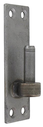 Gond sobre platina rectangular TORBEL - Longitud 130 mm - negro - diámetro 14 mm