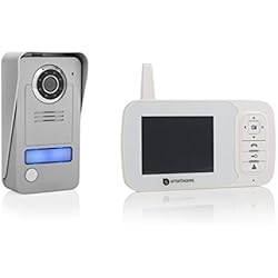 Smartwares VD38W Portier vidéo sans fil, 120 mètres de portée