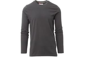 SIRY WORK T-Shirt Uomo Magliette da Lavoro Cotone Manica Lunga Payper Pineta